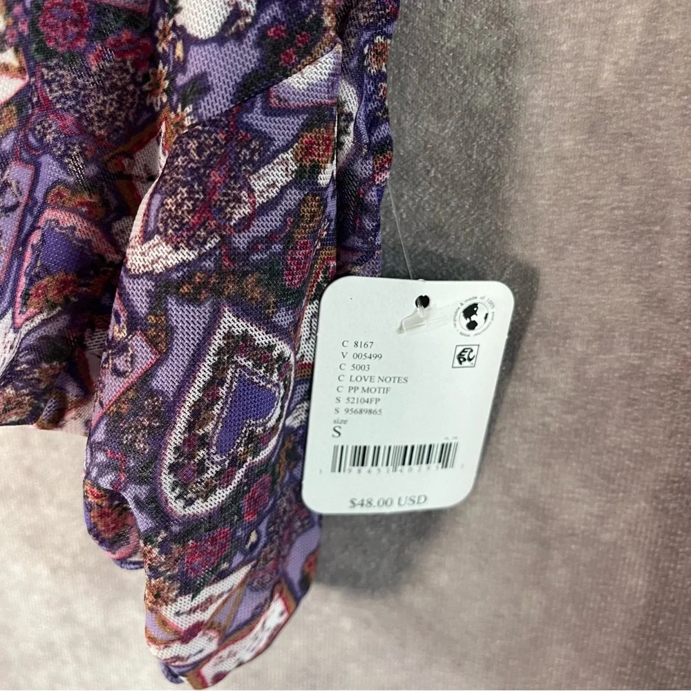 NEW‎ Intimately Free People Set Women Small Purple Only Hearts Top & Bottom $128